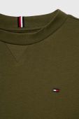 Дитяча бавовняна футболка Tommy Hilfiger колір зелений однотонний (3451674) Дитяча бавовняна футболка Tommy Hilfiger колір зелений однотонний (3451674)