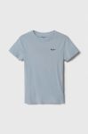 Дитяча бавовняна футболка Pepe Jeans однотонний колір блакитний Дитяча бавовняна футболка Pepe Jeans однотонний колір блакитний