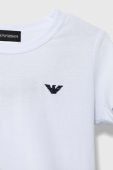 Дитяча футболка Emporio Armani 2-pack колір білий однотонний
