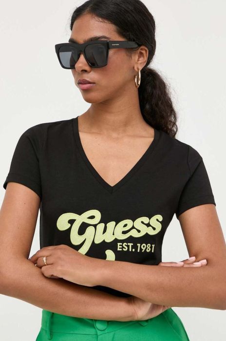 Футболка Guess жіноча колір чорний (3306270)