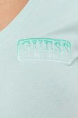 Бавовняна футболка Guess колір зелений (3328741)