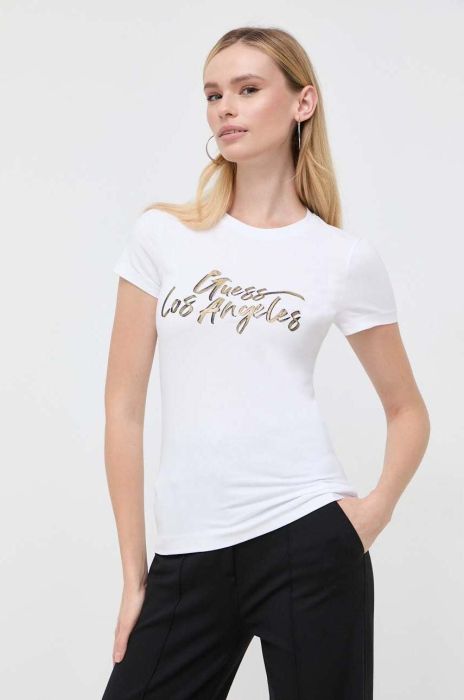 Футболка Guess жіночий колір білий (3501616) Футболка Guess жіночий колір білий (3501616)