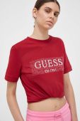 Бавовняна футболка Guess колір червоний (3366921) Бавовняна футболка Guess колір червоний (3366921)