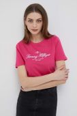 Бавовняна футболка Tommy Hilfiger колір рожевий (3288256) Бавовняна футболка Tommy Hilfiger колір рожевий (3288256)