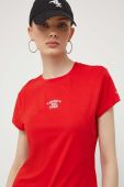 Футболка Tommy Jeans жіноча колір червоний (3333212) Футболка Tommy Jeans жіноча колір червоний (3333212)