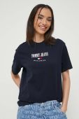 Бавовняна футболка Tommy Jeans колір синій (3325631)