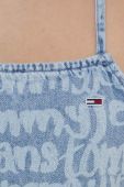 Джинсовий топ Tommy Jeans оголена спина колір блакитний Джинсовий топ Tommy Jeans оголена спина колір блакитний
