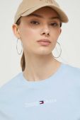 Бавовняна футболка Tommy Jeans колір блакитний (3370473) Бавовняна футболка Tommy Jeans колір блакитний (3370473)