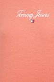 Футболка Tommy Jeans жіноча колір помаранчевий Футболка Tommy Jeans жіноча колір помаранчевий