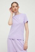 Бавовняна футболка HUGO колір фіолетовий (3370422) Бавовняна футболка HUGO колір фіолетовий (3370422)