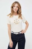 Футболка Lauren Ralph Lauren жіноча колір бежевий (3342998)