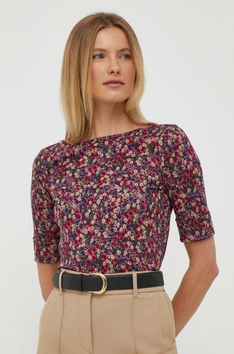 Футболка Lauren Ralph Lauren жіноча колір синій (3382150) Футболка Lauren Ralph Lauren жіноча колір синій (3382150)