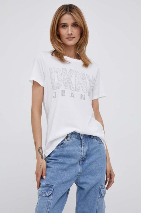 Футболка Dkny жіноча колір білий (3310545) Футболка Dkny жіноча колір білий (3310545)