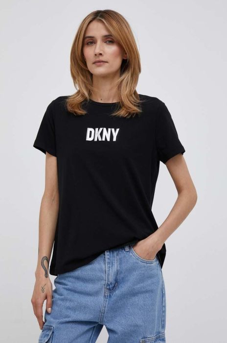 Футболка Dkny жіноча колір чорний (3297178) Футболка Dkny жіноча колір чорний (3297178)