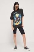 Бавовняна футболка Volcom x MAX SHERMAN жіноча колір чорний