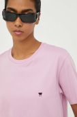 Бавовняна футболка Weekend Max Mara колір рожевий (3398431)