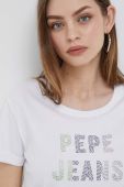 Бавовняна футболка Pepe Jeans колір білий (3291071) Бавовняна футболка Pepe Jeans колір білий (3291071)