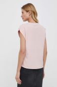 Бавовняна футболка Pepe Jeans Bianca колір рожевий