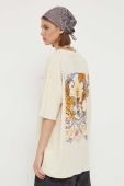 Бавовняна футболка Billabong колір бежевий (3404971) Бавовняна футболка Billabong колір бежевий (3404971)