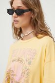 Бавовняна футболка Billabong колір жовтий