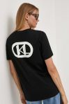 Бавовняна футболка Karl Lagerfeld колір чорний (3349150)