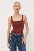 Топ Patrizia Pepe жіночий колір бордовий (3395270) Топ Patrizia Pepe жіночий колір бордовий (3395270)