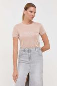 Футболка Patrizia Pepe жіноча колір бежевий (3386427) Футболка Patrizia Pepe жіноча колір бежевий (3386427)