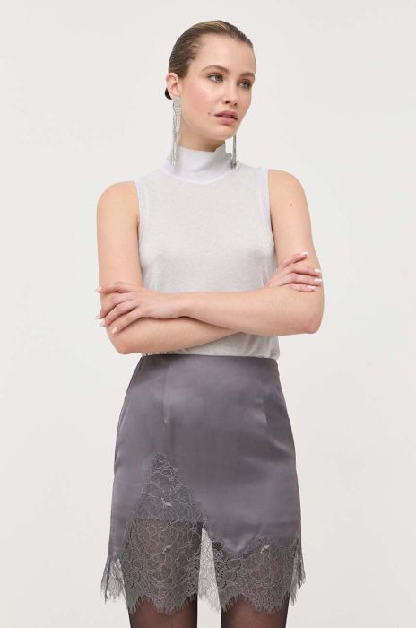 Топ Patrizia Pepe жіночий колір сірий півгольф (3382156) Топ Patrizia Pepe жіночий колір сірий півгольф (3382156)