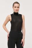 Топ Patrizia Pepe жіночий колір чорний півгольф (3382165) Топ Patrizia Pepe жіночий колір чорний півгольф (3382165)