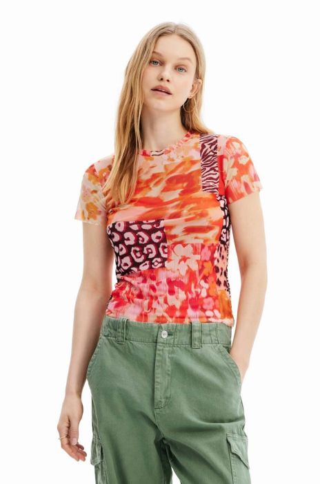 Футболка Desigual жіноча колір помаранчевий Футболка Desigual жіноча колір помаранчевий