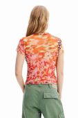 Футболка Desigual жіноча колір помаранчевий Футболка Desigual жіноча колір помаранчевий