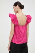 Бавовняний топ 2NDDAY колір рожевий Бавовняний топ 2NDDAY колір рожевий