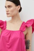 Бавовняний топ 2NDDAY колір рожевий Бавовняний топ 2NDDAY колір рожевий
