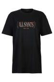 Бавовняна футболка AllSaints Logo Boyfriend колір чорний Бавовняна футболка AllSaints Logo Boyfriend колір чорний
