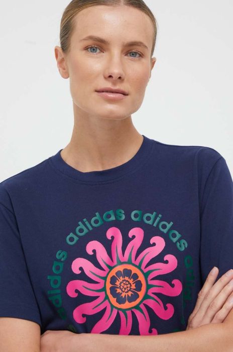 Бавовняна футболка adidas FARM колір синій Бавовняна футболка adidas FARM колір синій