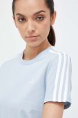 Футболка adidas жіноча колір блакитний Футболка adidas жіноча колір блакитний