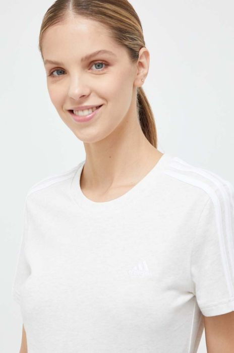 Бавовняна футболка adidas колір сірий (3336028)