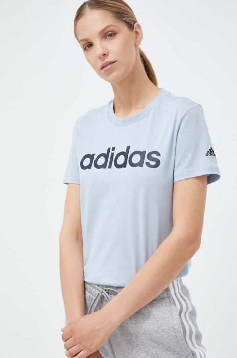 Бавовняна футболка adidas колір блакитний (3336032) Бавовняна футболка adidas колір блакитний (3336032)
