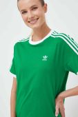 Бавовняна футболка adidas Originals колір зелений (3360624)