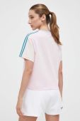 Бавовняна футболка adidas колір рожевий (3382182)
