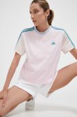 Бавовняна футболка adidas колір рожевий (3382182)