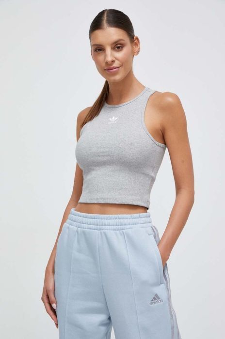 Топ adidas Originals жіночий колір сірий (3603399) Топ adidas Originals жіночий колір сірий (3603399)