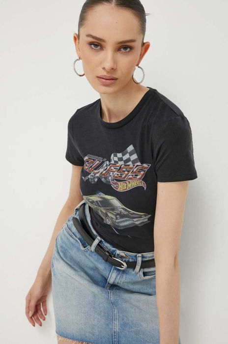 Футболка Guess Originals жіноча колір чорний (3366993)