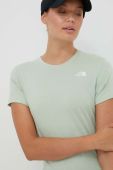 Бавовняна футболка The North Face колір зелений (3398375)