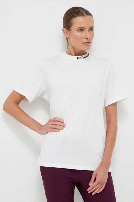 Бавовняна футболка The North Face колір білий (3493789)