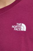 Бавовняна футболка The North Face колір фіолетовий (3583275)