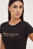 Бавовняна футболка Armani Exchange колір чорний (3435255) Бавовняна футболка Armani Exchange колір чорний (3435255)