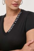 Бавовняна футболка Armani Exchange колір чорний (3370580)