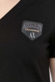 Бавовняна футболка Armani Exchange колір чорний (3435268) Бавовняна футболка Armani Exchange колір чорний (3435268)
