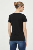 Бавовняна футболка Liu Jo колір чорний (3339043) Бавовняна футболка Liu Jo колір чорний (3339043)